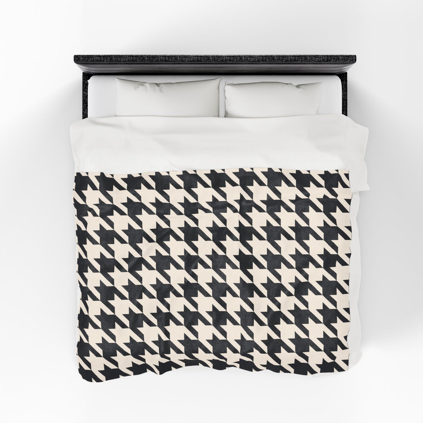 Chic Houndstooth Velveteen Plush Blanket, Cozy Home Decor, Stylish Throw for All Seasons, Gift for Birthdays and Housewarmings, Modern [...]