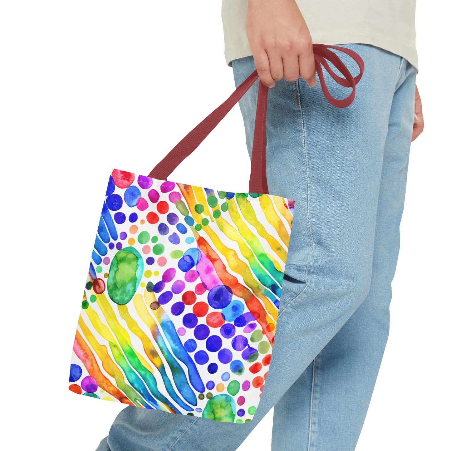 Colorful Abstract Tote Bag, Beach Bag, Shopping Bag, Summer Accessory