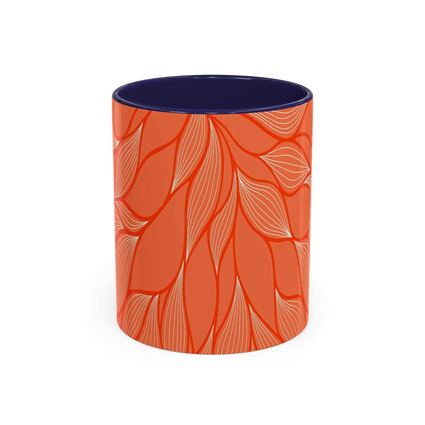 Stylish Accent Coffee Mug, Floral Pattern Drinkware, Unique Gift for Coffee Lovers, Home Decor, Kitchenware, Vibrant Design