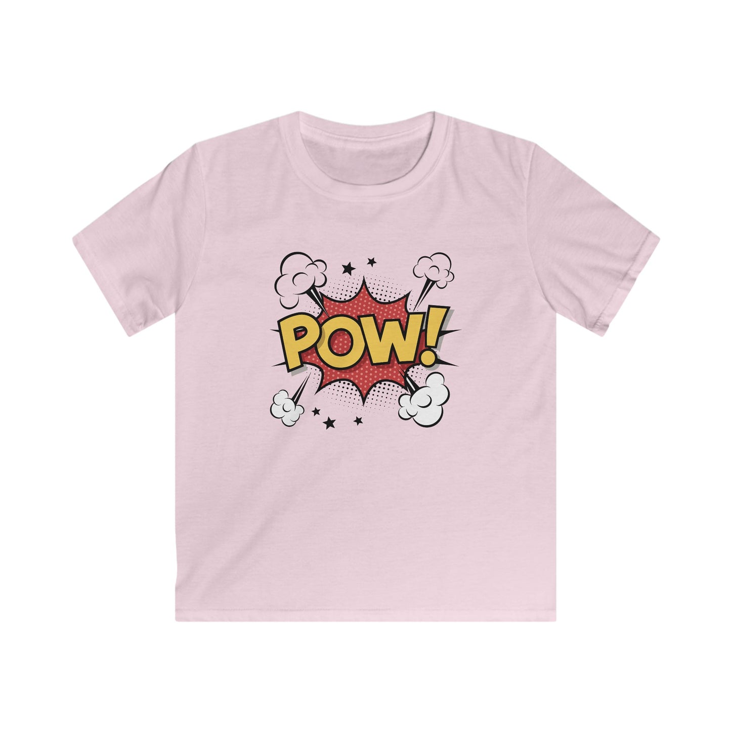 Kids Comic Style Tee - POW! Graphic, Fun T-Shirt, Superhero Apparel, Birthday Gift, Playful Kids Shirt