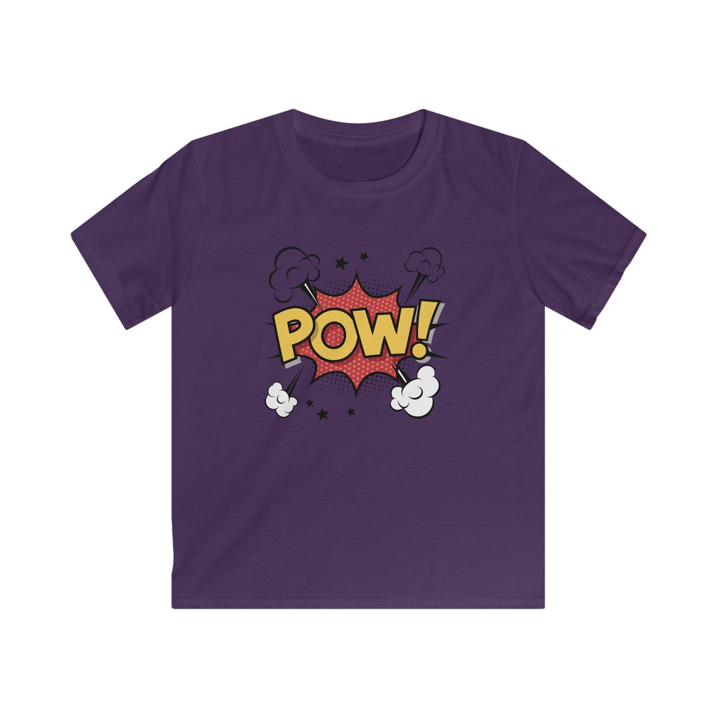 Kids Comic Style Tee - POW! Graphic, Fun T-Shirt, Superhero Apparel, Birthday Gift, Playful Kids Shirt
