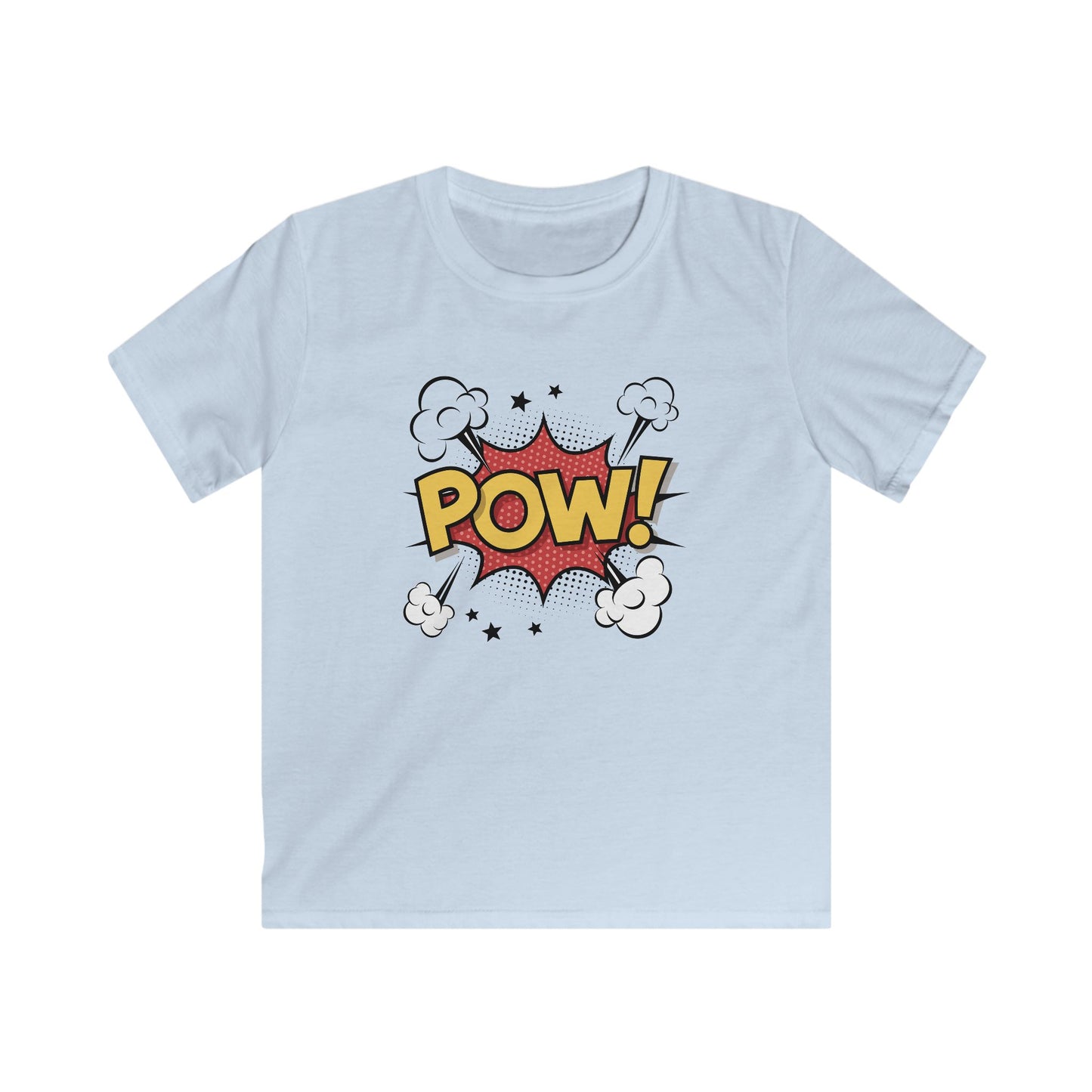Kids Comic Style Tee - POW! Graphic, Fun T-Shirt, Superhero Apparel, Birthday Gift, Playful Kids Shirt