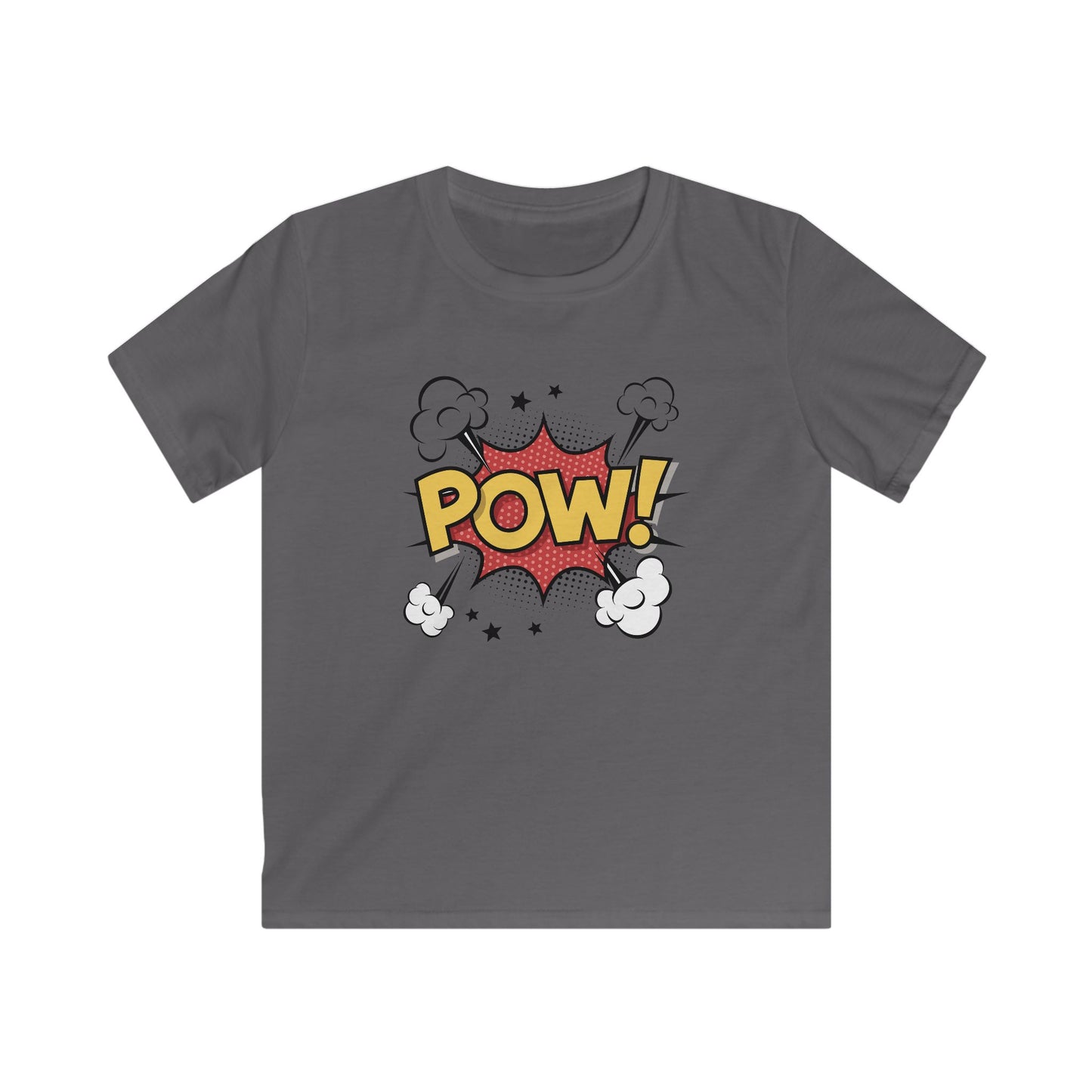 Kids Comic Style Tee - POW! Graphic, Fun T-Shirt, Superhero Apparel, Birthday Gift, Playful Kids Shirt