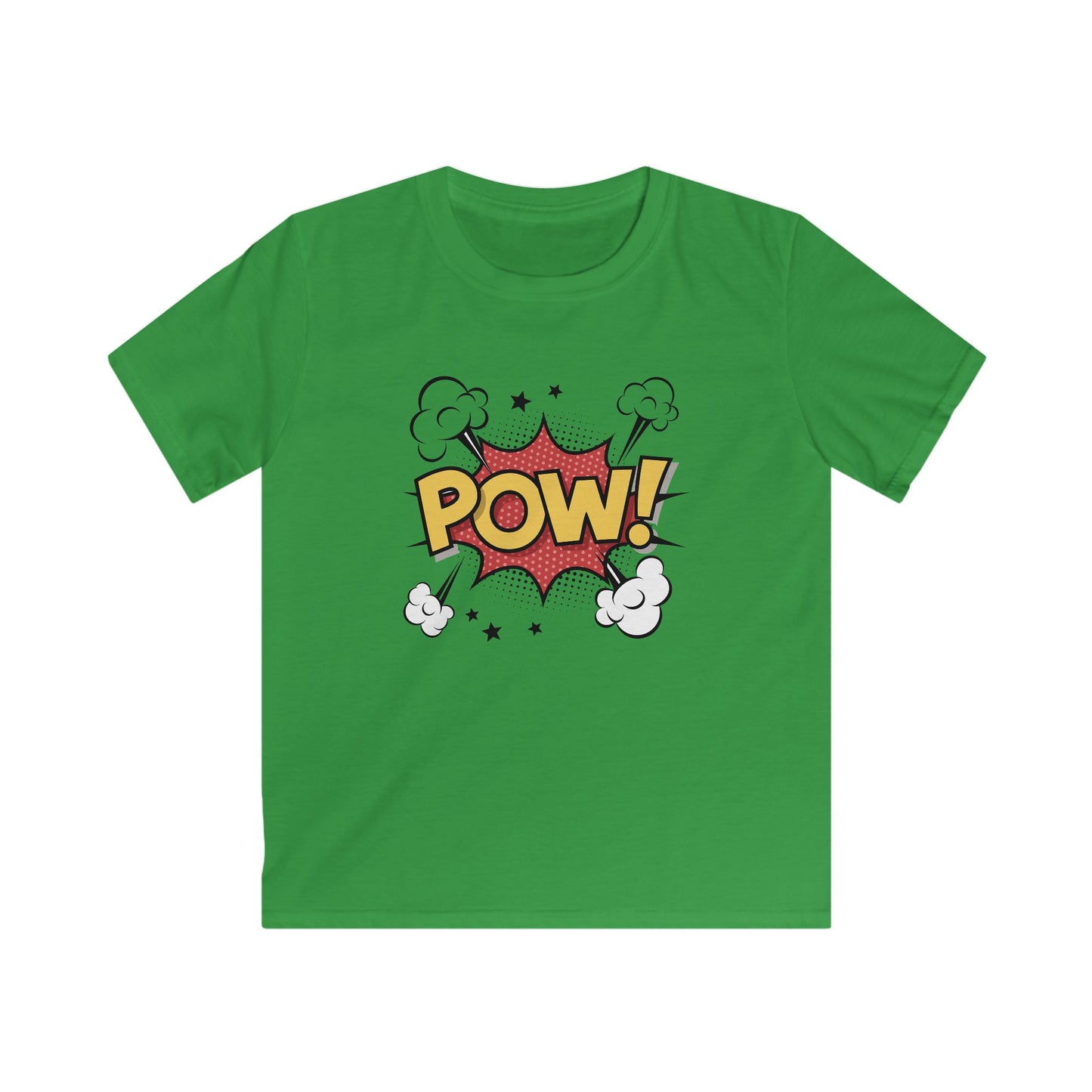 Kids Comic Style Tee - POW! Graphic, Fun T-Shirt, Superhero Apparel, Birthday Gift, Playful Kids Shirt