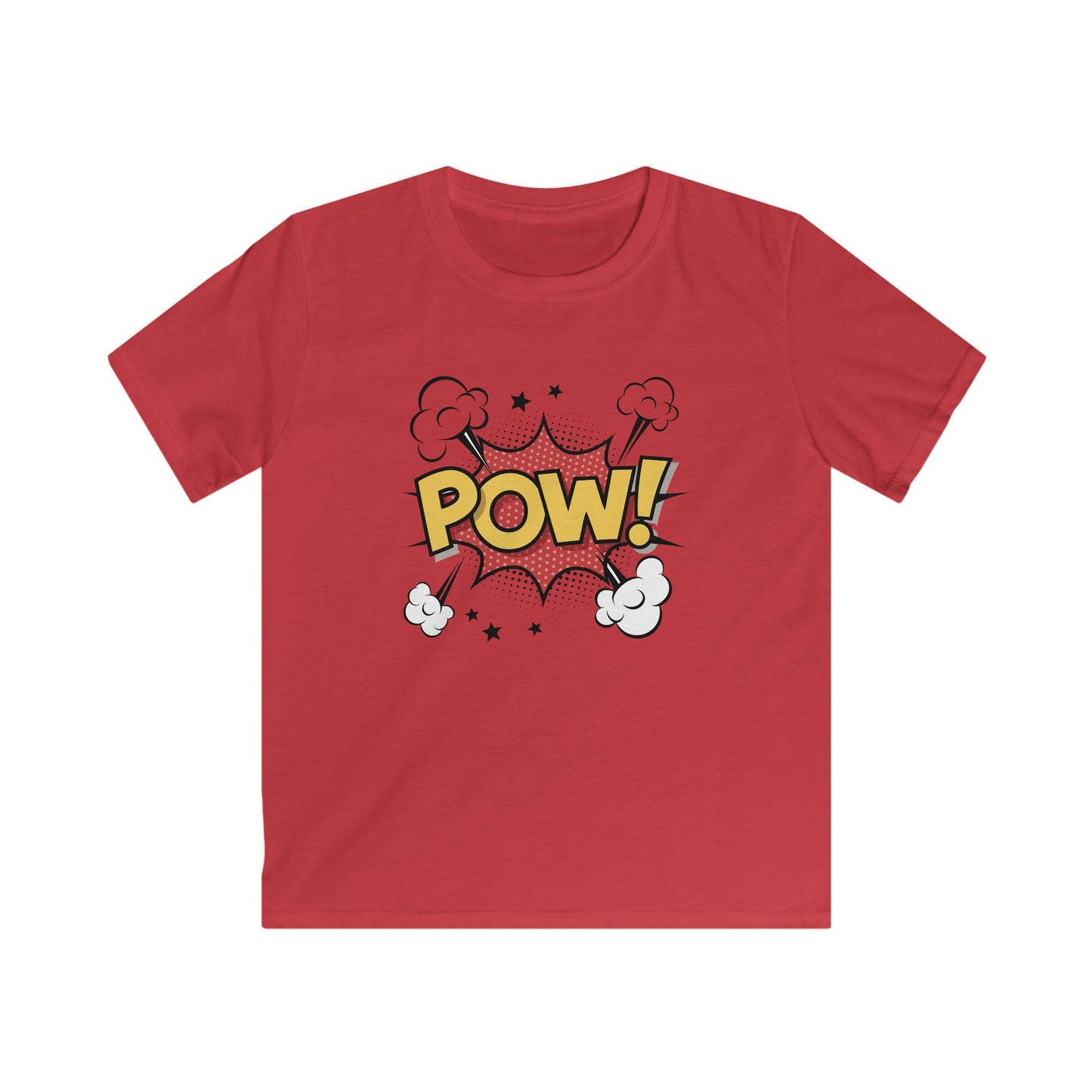 Kids Comic Style Tee - POW! Graphic, Fun T-Shirt, Superhero Apparel, Birthday Gift, Playful Kids Shirt