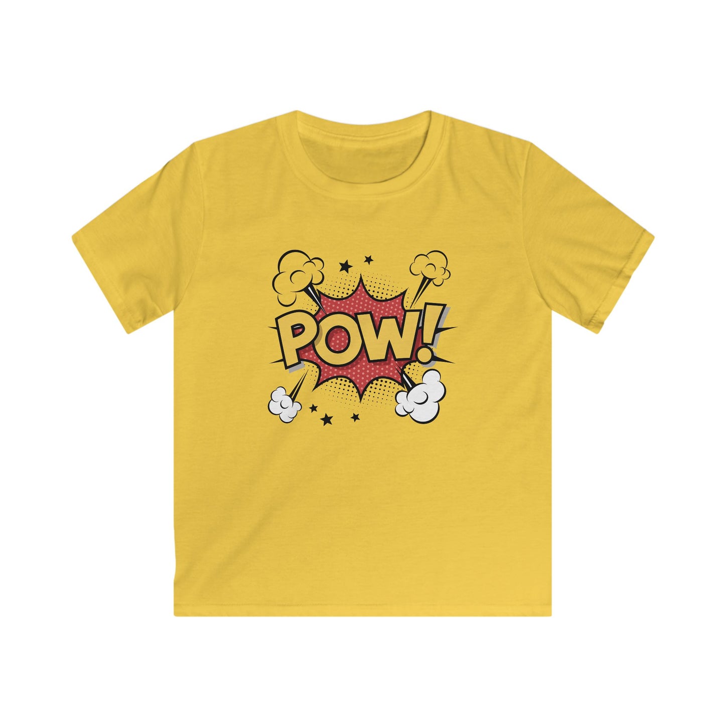 Kids Comic Style Tee - POW! Graphic, Fun T-Shirt, Superhero Apparel, Birthday Gift, Playful Kids Shirt
