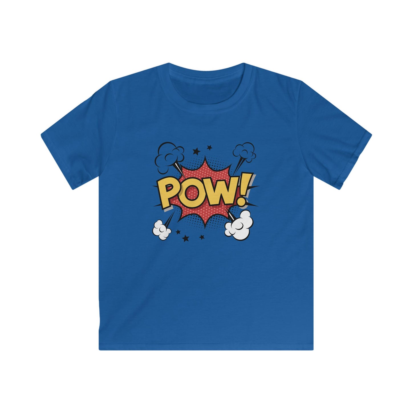 Kids Comic Style Tee - POW! Graphic, Fun T-Shirt, Superhero Apparel, Birthday Gift, Playful Kids Shirt