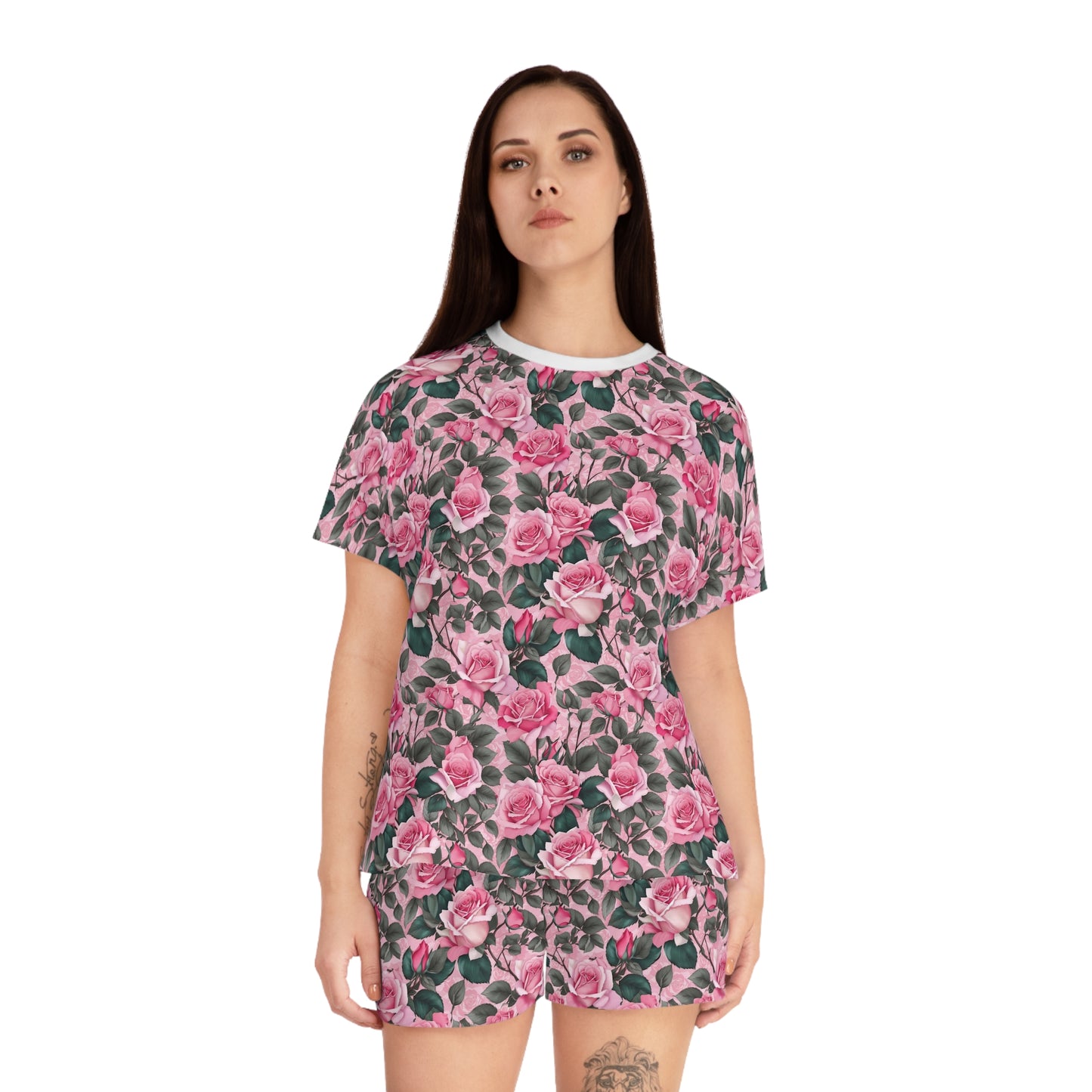Floral Women's Pajama Set, Cute Sleepwear, Short Sleep Set, Comfortable Nightwear, Summer PJs, Gift for Her
