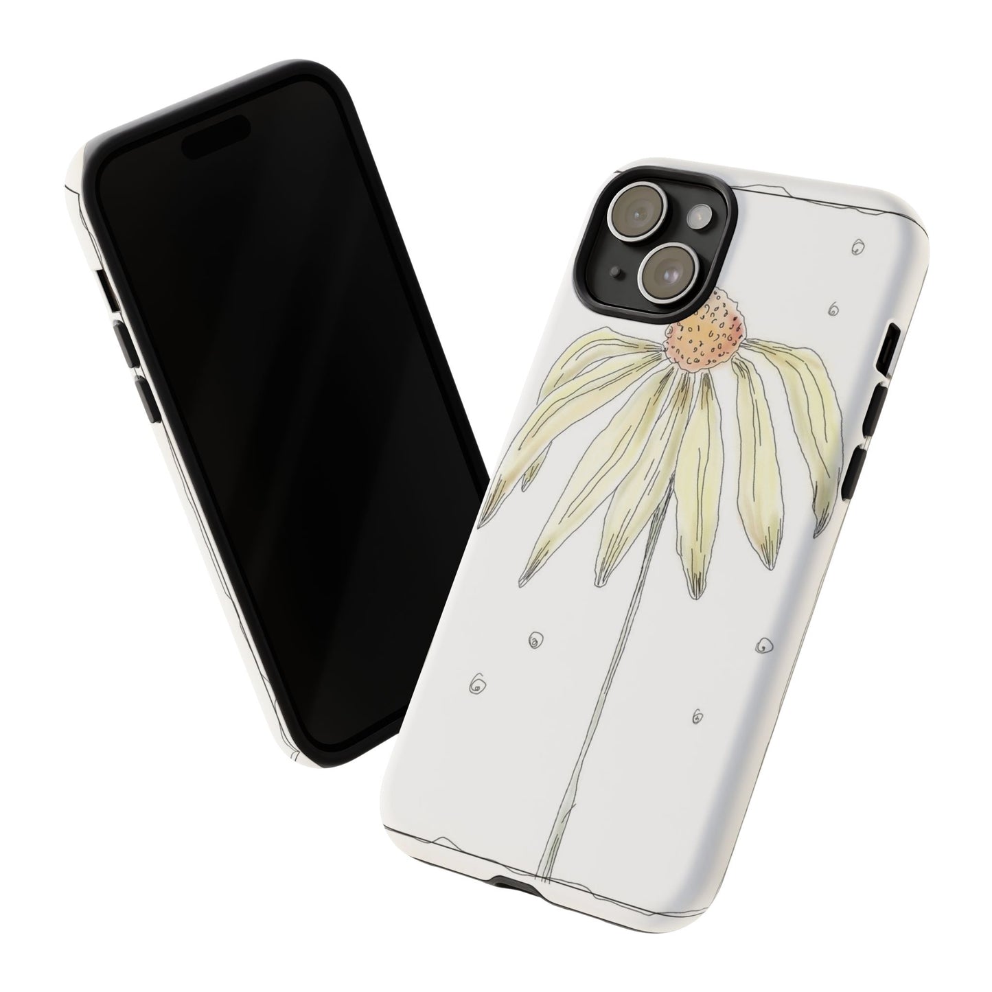 Flower Phone Case with Delicate Design, Tough Phone Cover, Nature Lover Gift, Floral Tech Accessory, Stylish Phone Protection
