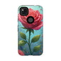 Floral Phone Case, Tough Cases with Elegant Rose Design, Stylish iPhone Cover, Rose Flower Gift for Nature Lovers, Unique Mobile Accessories