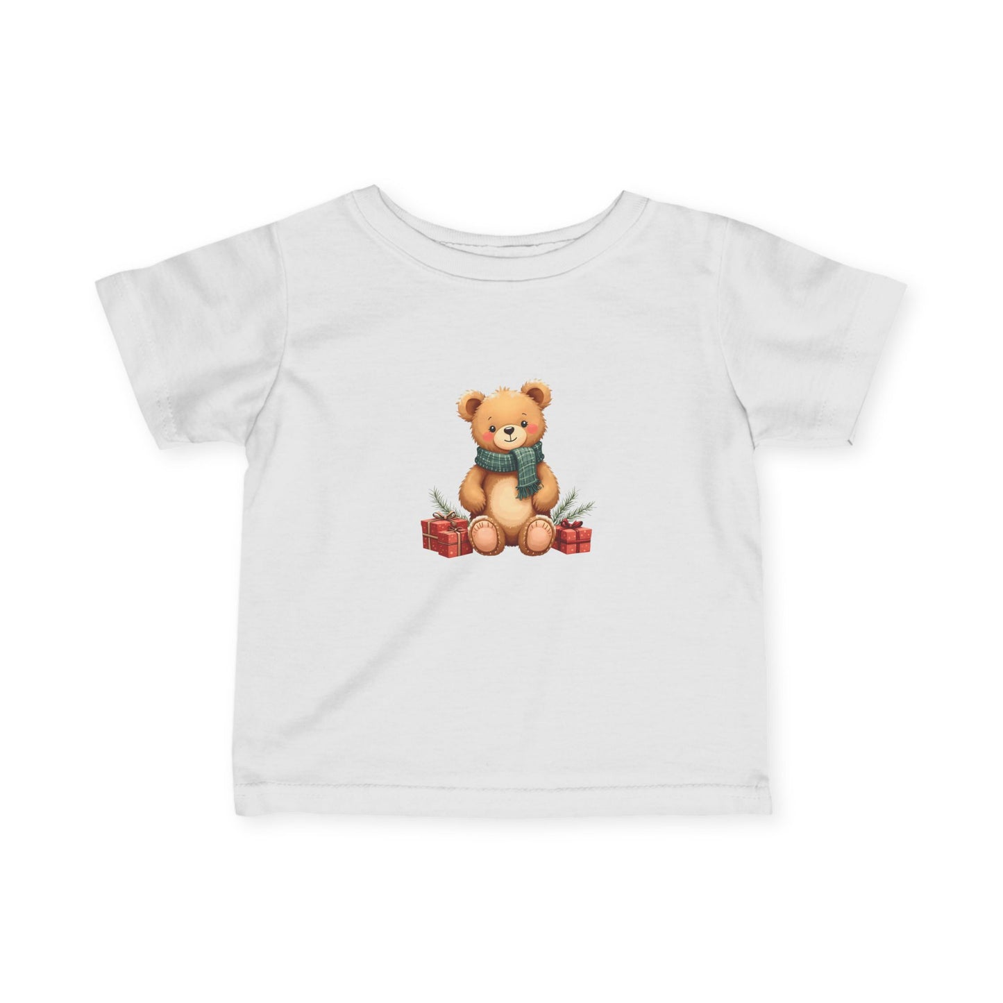 Infant Tee — Cute Teddy Bear with Presents Baby Shirt
