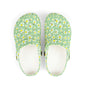 Kids' Floral Print EVA Clogs - Comfortable Garden Shoes, Summer Footwear, Playtime Slippers, Flowers Design, Spring Fashion