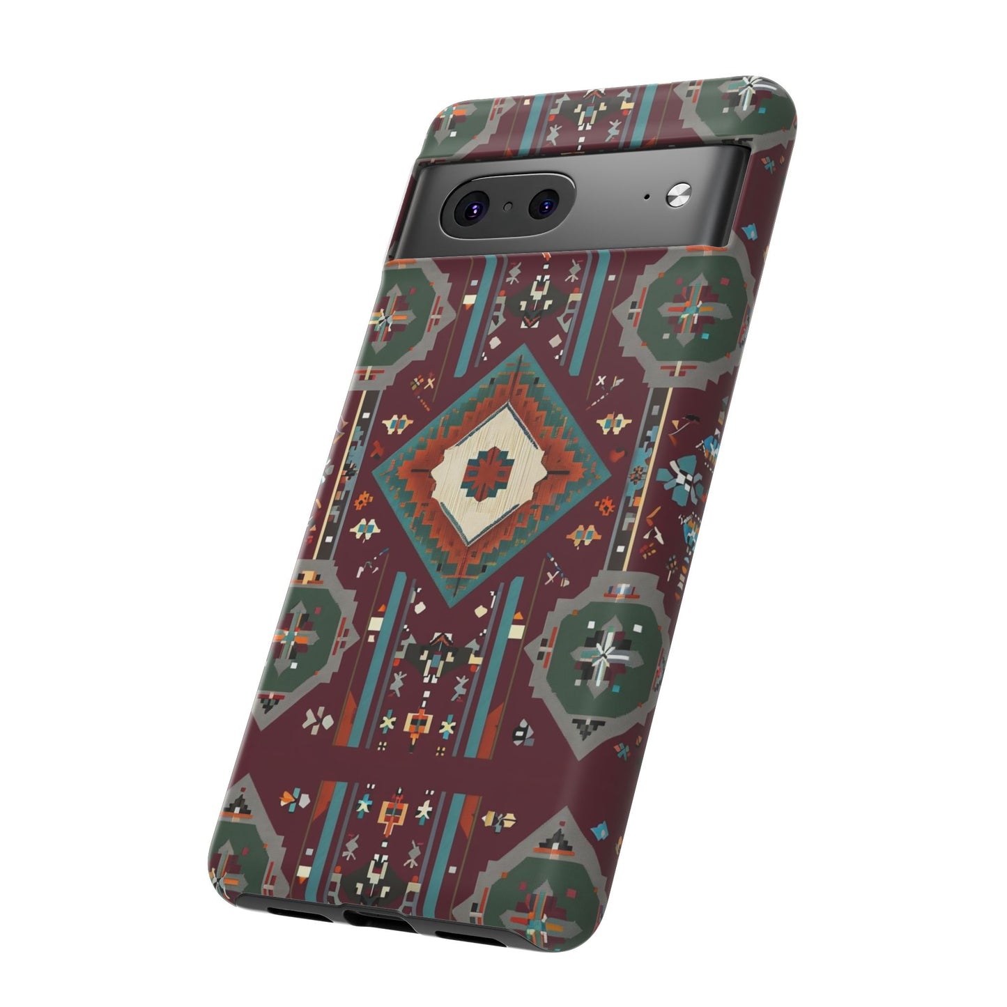 Tribal Pattern Phone Case - Boho Chic, Tough Durable Cover, Stylish Tech Accessory, Gift for Him/Her, Festival Essentials