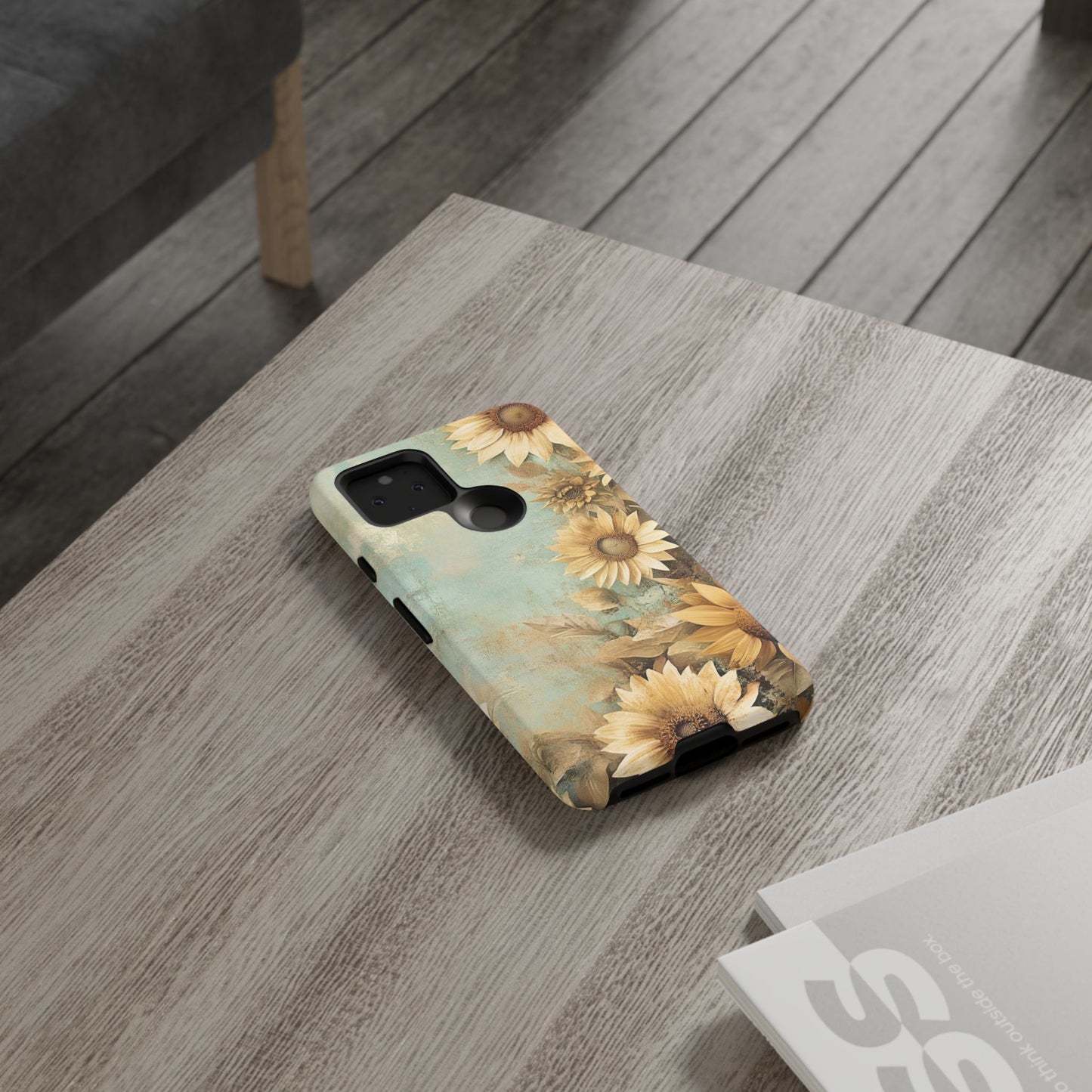 Sunflower Phone Case, Tough Shell Floral Cover, Nature Inspired Gift, Durable Protective Case, Perfect for Spring and Summer