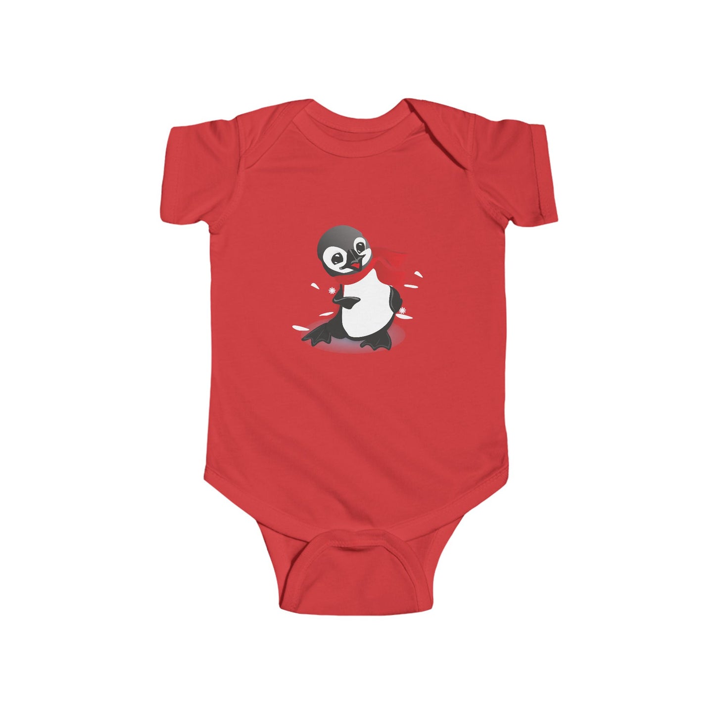 Adorable Penguin Bodysuit for Infants, Cute Baby Clothes, Winter Baby Outfit, Holiday Gift, Baby Shower Present, Infant Apparel
