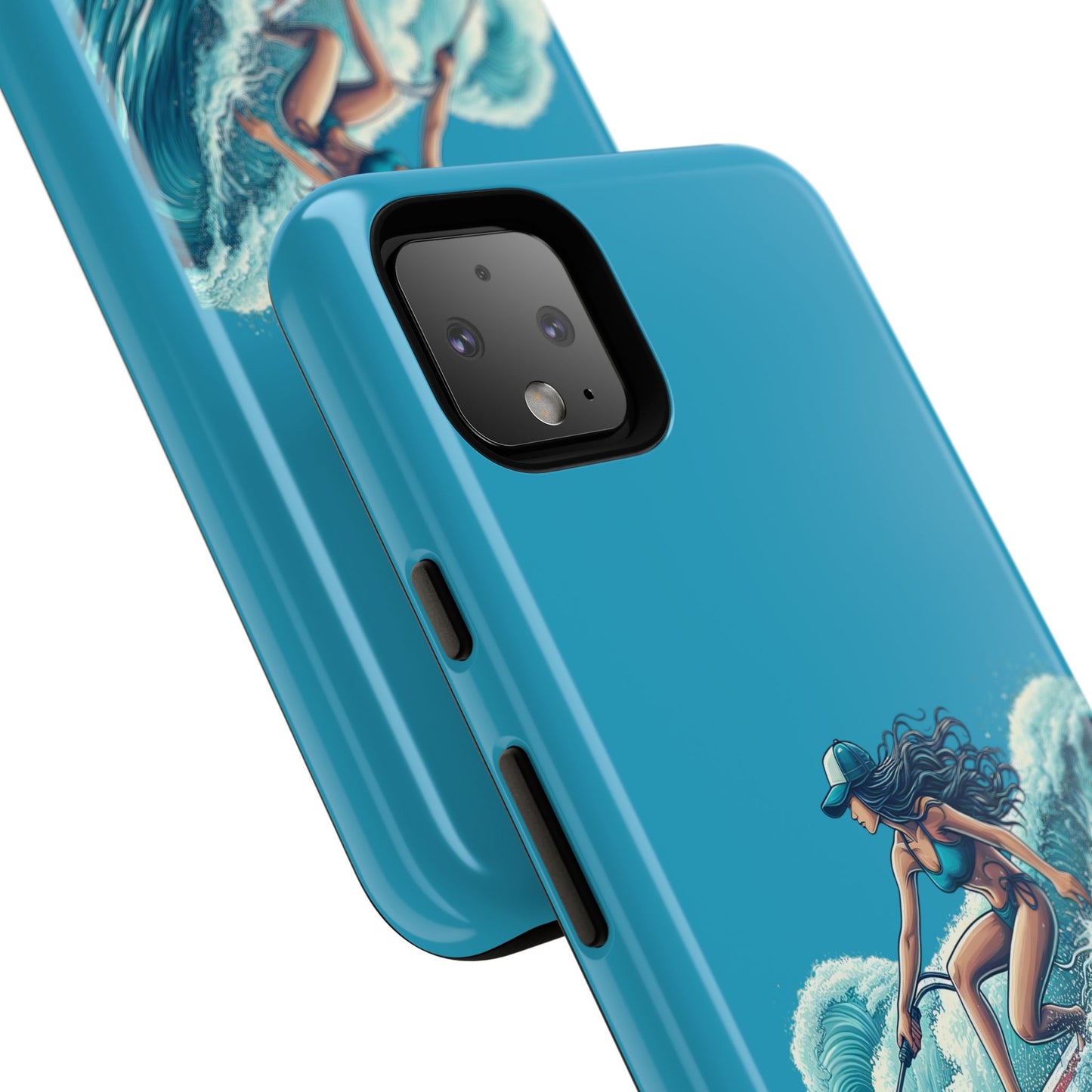 Surfing Phone Case, Coastal Vibes Phone Cover, Tough Cases for Beach Lovers, Ocean Art Phone Accessories, Summer Gift Idea