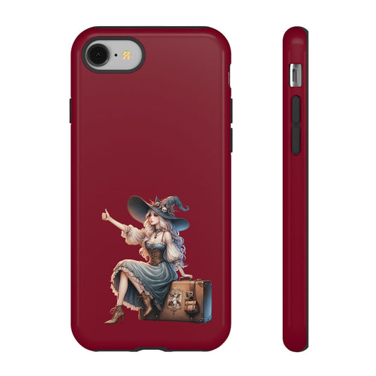 Witchy Phone Case - Magical, Durable - Halloween Gift, Cosplay Accessory, Cute Witch Design