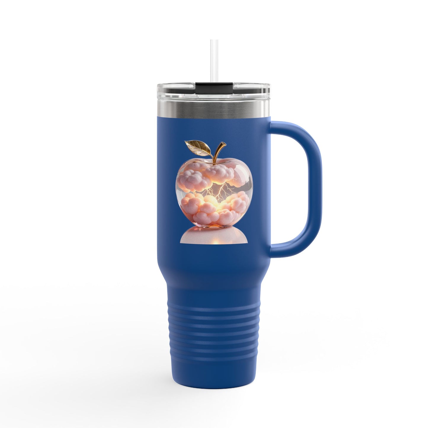 Insulated Travel Mug with Stylish Fruit Design, Customizable Travel Cup, Ideal for Gifts, Hot Cold Drinks, Coffee Lover's Companion