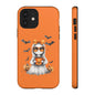 Halloween Ghost Phone Case, Cute Cat Ghost Case, Autumn Phone Cover, Spooky Season Gift, Trick or Treat Case