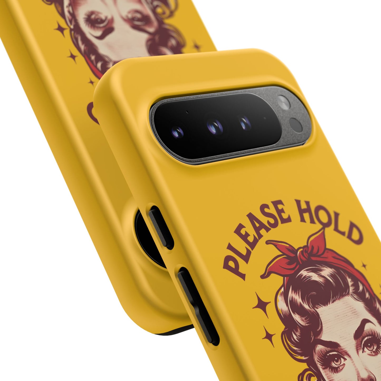 Phone Case - "Please Hold, Sarcasm Loading" Retro Pin-Up Tough Case