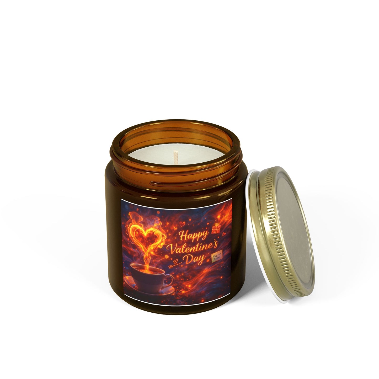 Valentine’s Day Coconut Apricot Scented Candle (4oz/9oz)