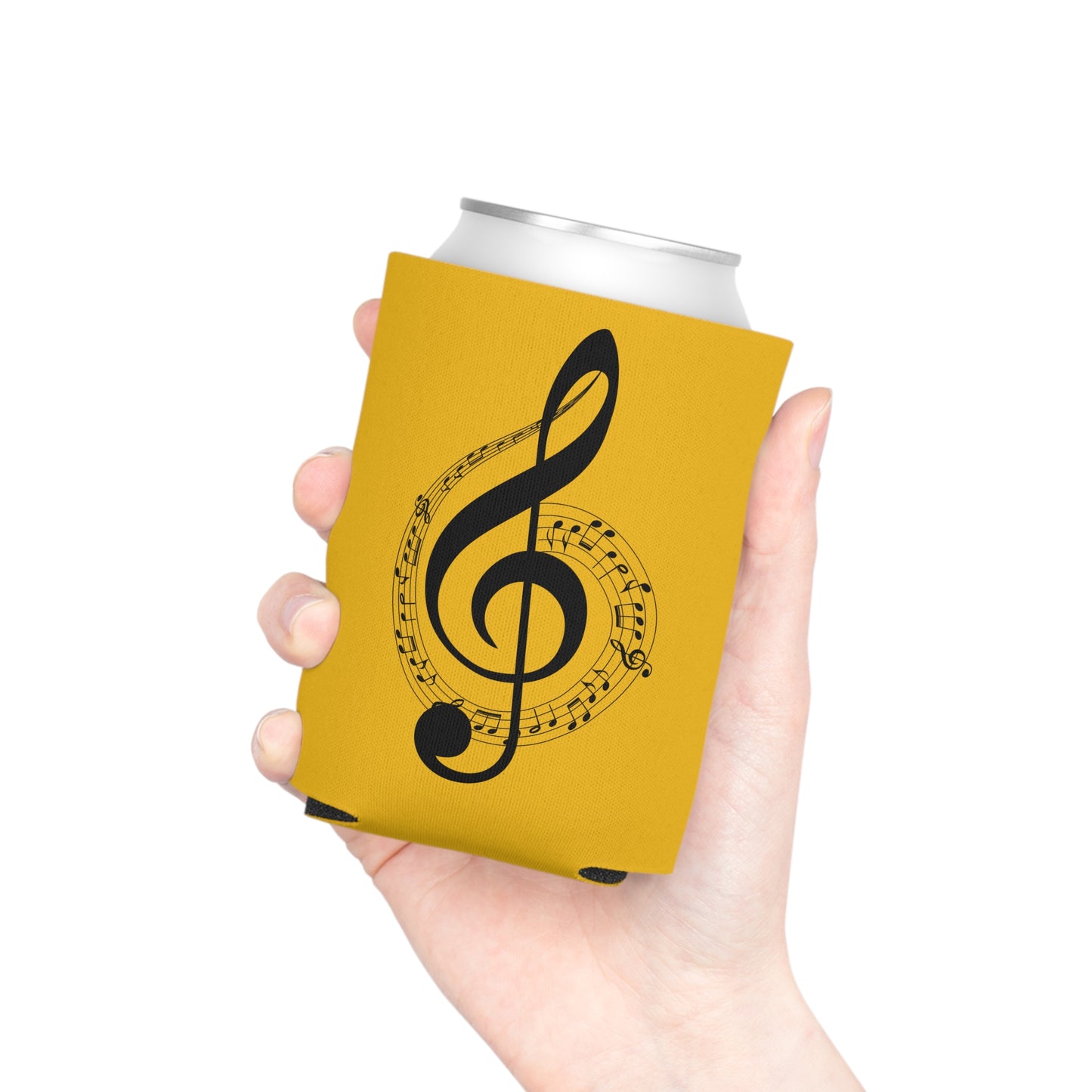 Musical Notes Can Cooler, Summer Fun Drink Holder, Perfect for Parties, Gifts for Musicians, Music Lover's Accessory