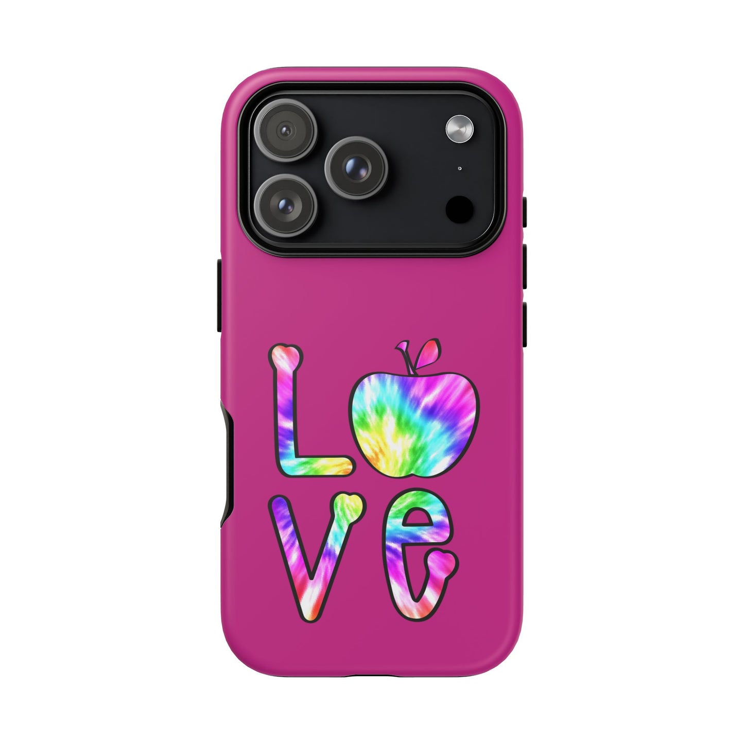 Colorful Love Phone Case, Tough Cases for iPhone, Cute Phone Accessory, Gift for Her, Summer Vibe Phone Cover