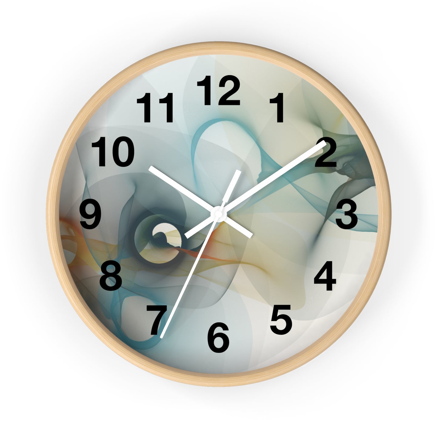 Abstract Smoke Wall Clock | Modern Home Decor, Artistic Timepiece, Gift for Her, Unique Office Clock, Housewarming Decoration