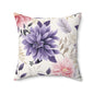 Floral Accent Pillow, Cozy Home Decor, Gift for Her, Spring Decor, Throw Pillow, Living Room, Bedroom Cushion