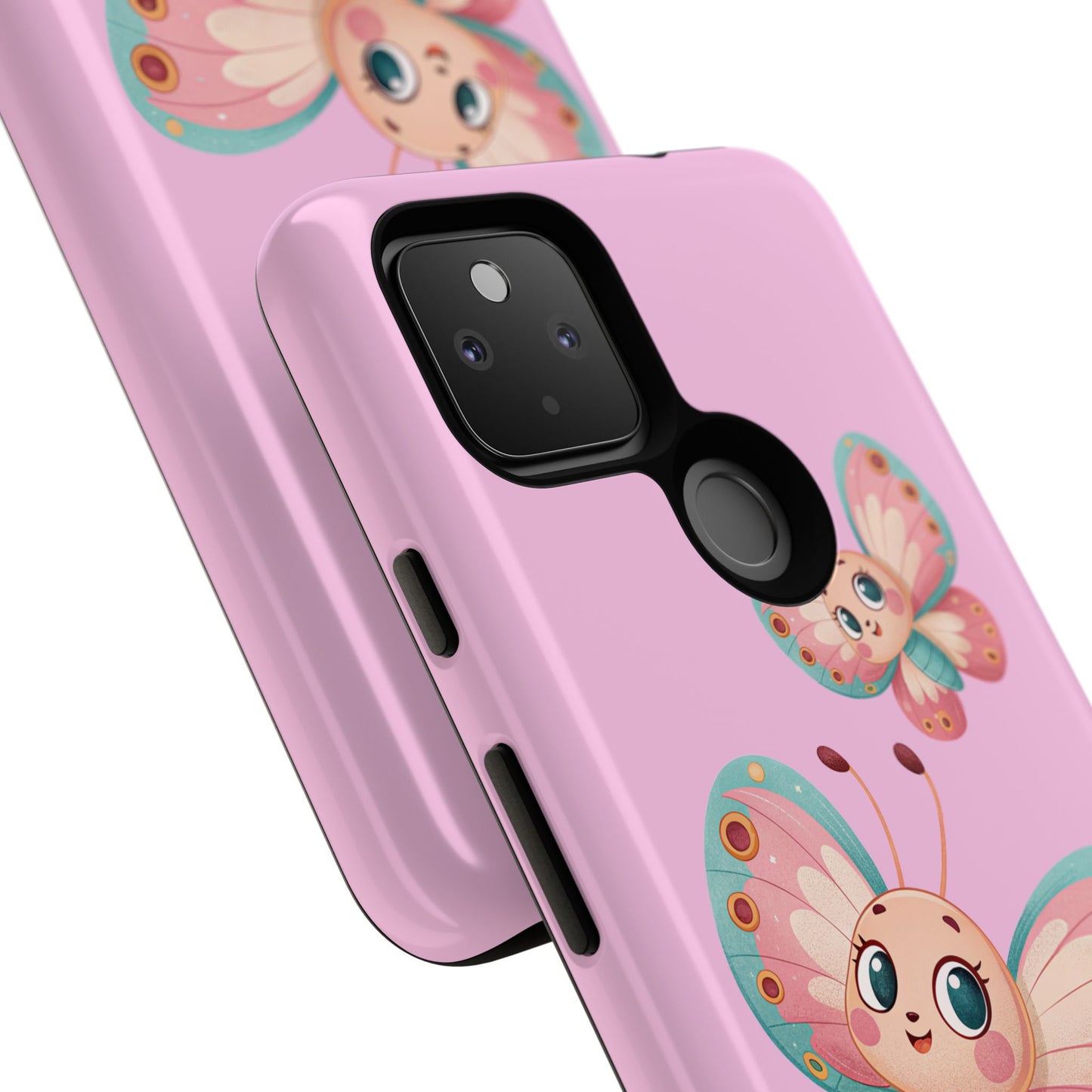Cute Butterfly Phone Case, Tough Phone Cover, Girly Phone Accessory, Unique Gift for Her, Kids Phone Case, Floral Design Case