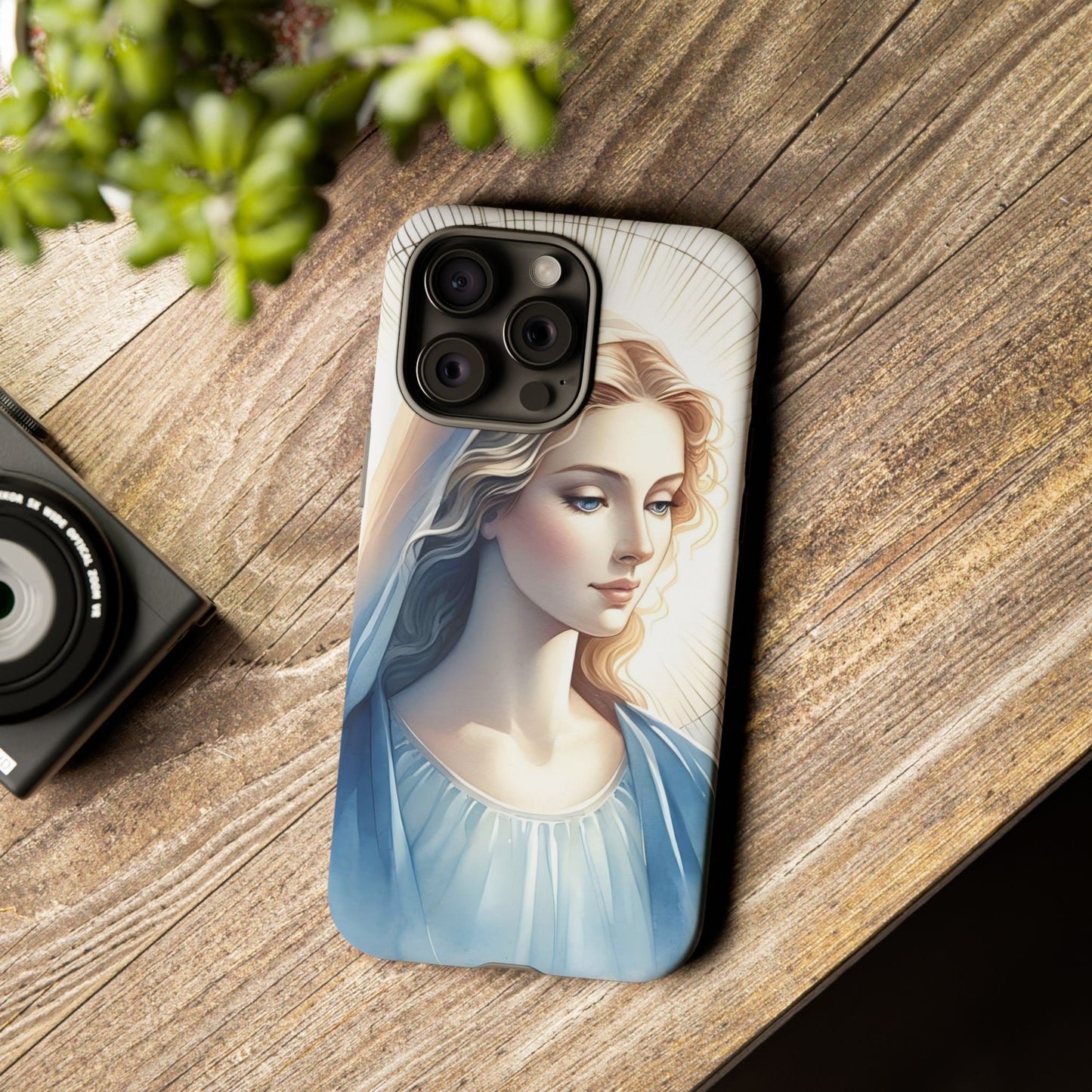 Beautiful Mary Phone Case, Tough Phone Case, Inspirational Tech Accessory, Gift for Her, Religious Phone Cover