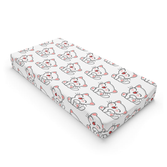 Adorable Baby Changing Pad Cover with Cute Kittens, Nursery Essentials, Baby Shower Gift, Cuddle Time, Infant Bedding