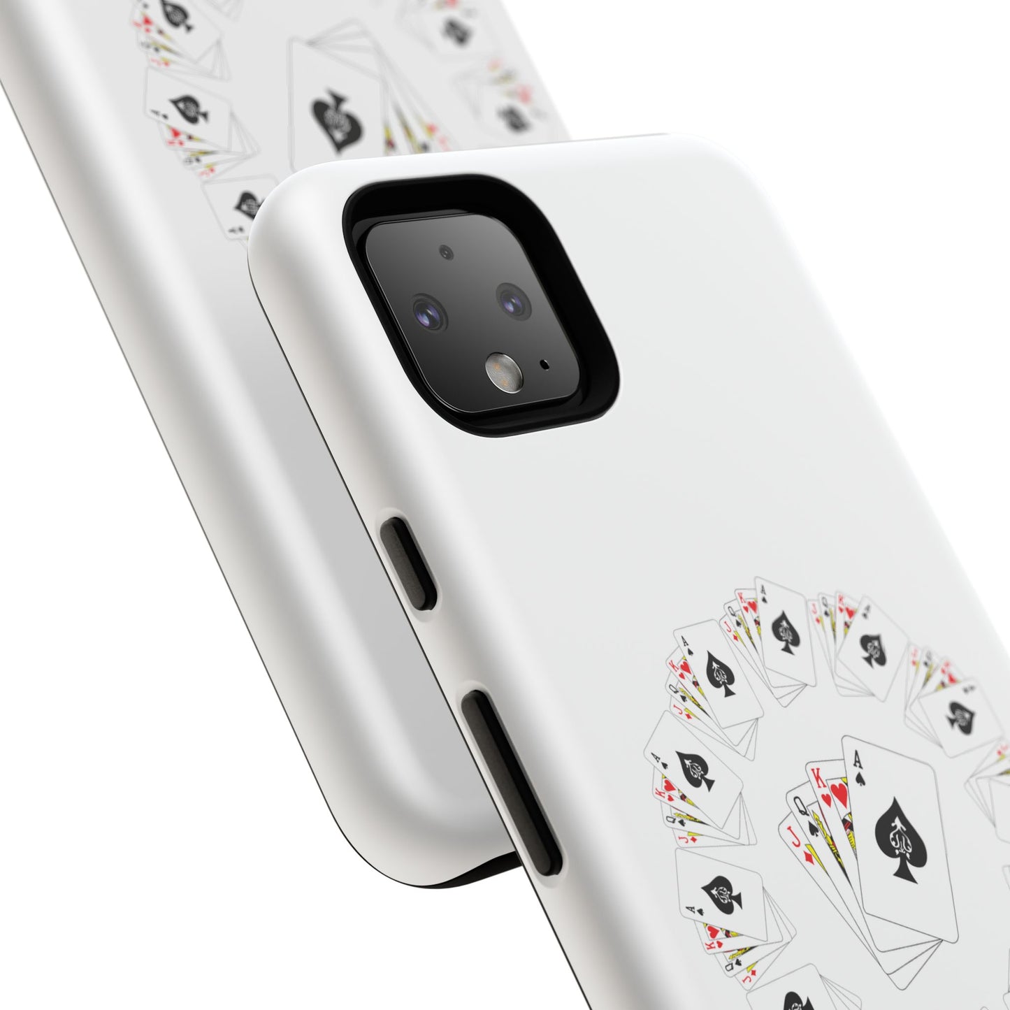 Tough Cases Phone Case, Floral Playing Cards Design, Cute Gift for Gamers, Unique Accessories for Friends, Fun Party Favor