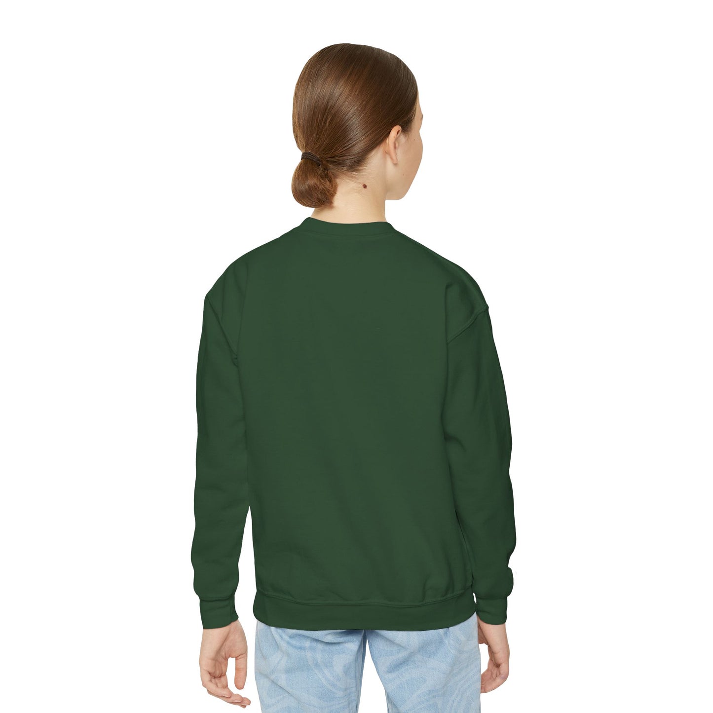 Cool Tiger Youth Crewneck Sweatshirt, Cute Animal Apparel, Teen Style, Gift for Kids, Casual Wear