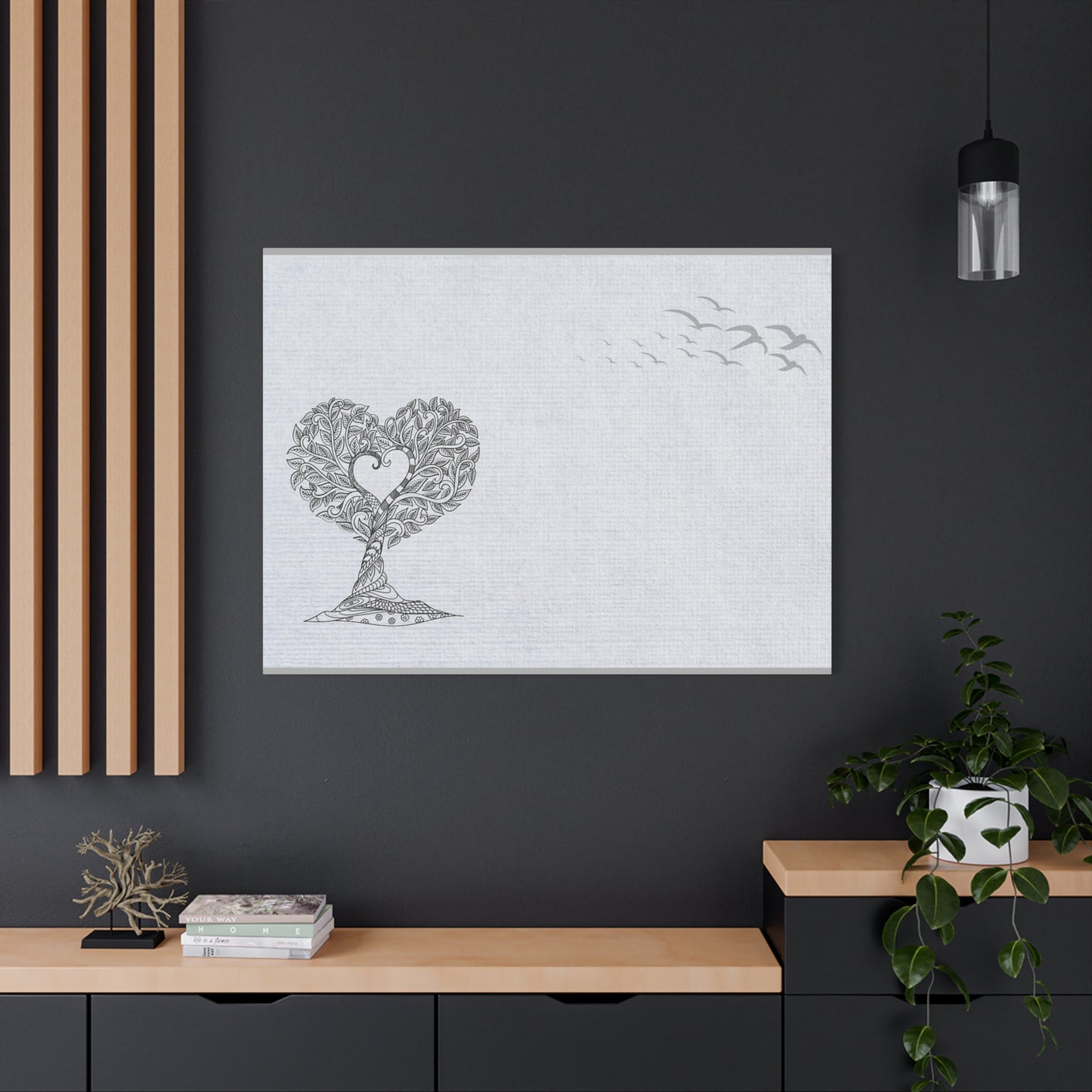 Matte Canvas, Stretched, 1.25" - Heart Tree