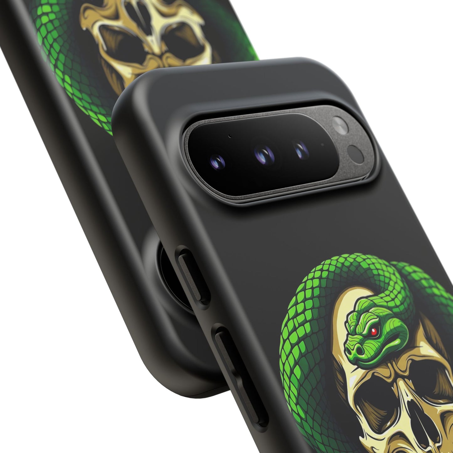 Skull & Snake Phone Case | Tough Cases, Protective Cover, Edgy Phone Accessories, Gothic Gift, Halloween Decor