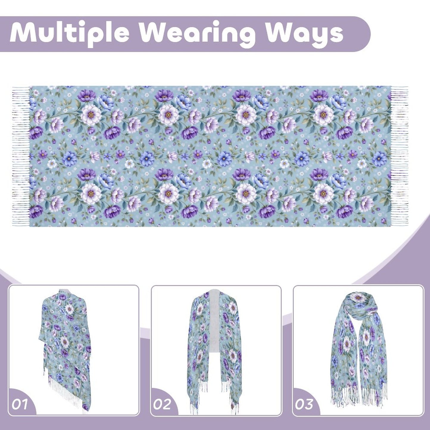 Cashmere-like Tassel Scarf