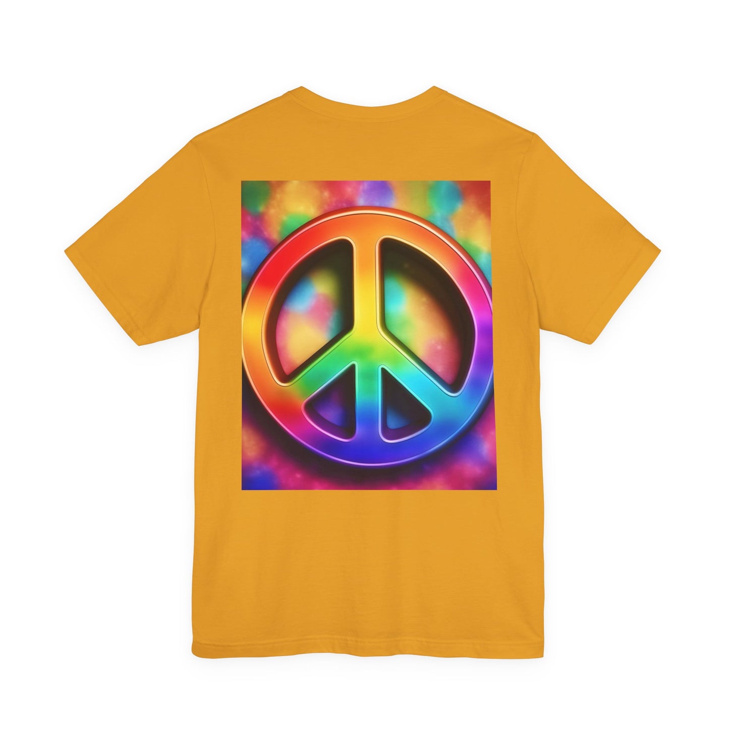 Peace Sign Tie-Dye Tee — Rainbow Hippie Peace Symbol T-Shirt