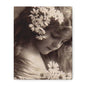 Vintage Floral Portrait Canvas