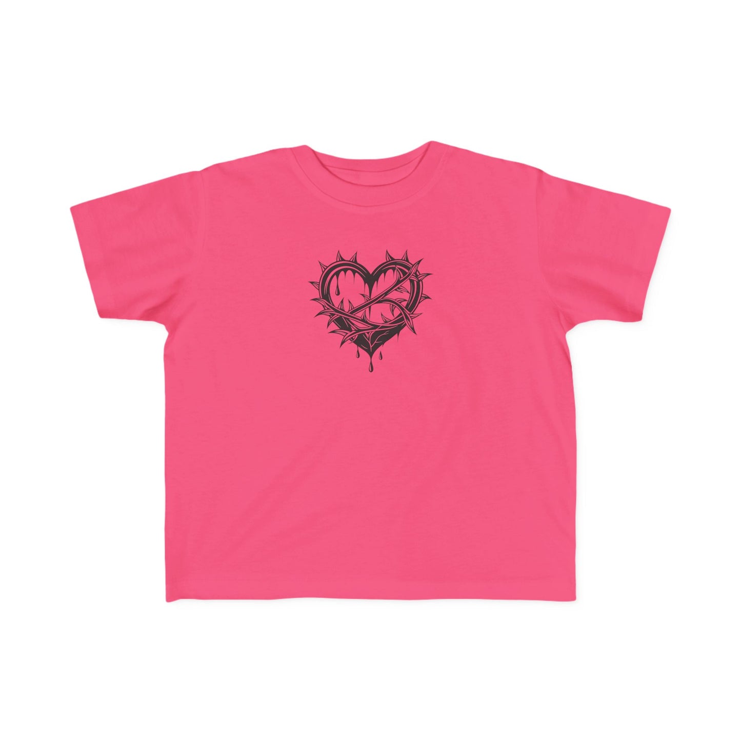 Toddler's Heart & Thorn Tee, Cute Kids T-Shirt, Children's Graphic Shirt, Gift for Toddlers, Cool Summer Outfit