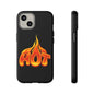 Stylish Phone Case, Hot Flames Design, Gift for Teens, Trendy Accessory, Protective Cover, Unique Phone Case