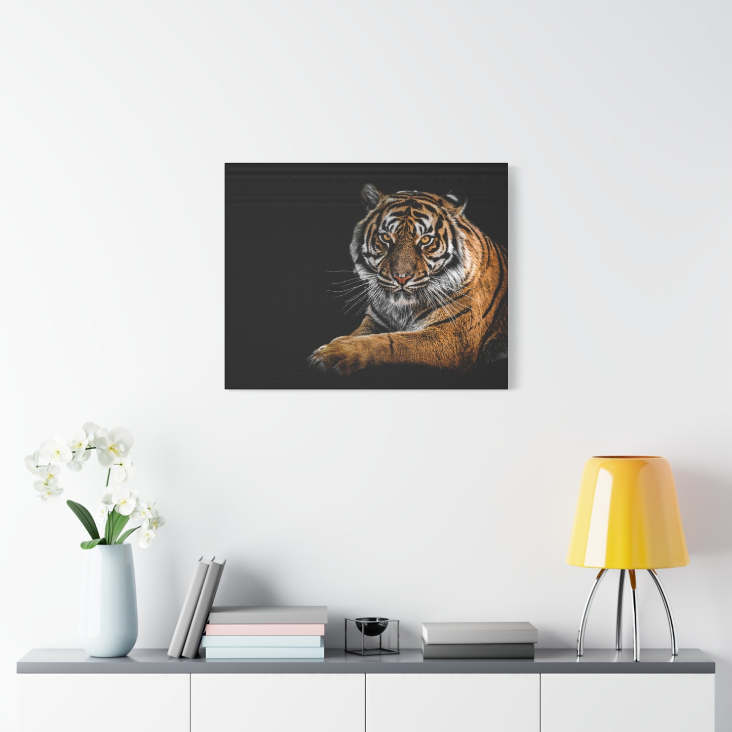 Majestic Tiger Canvas Art, Perfect for Animal Lovers, Home Decor, Gift for Wildlife Enthusiasts, Modern Wall Art, 1.25" Depth