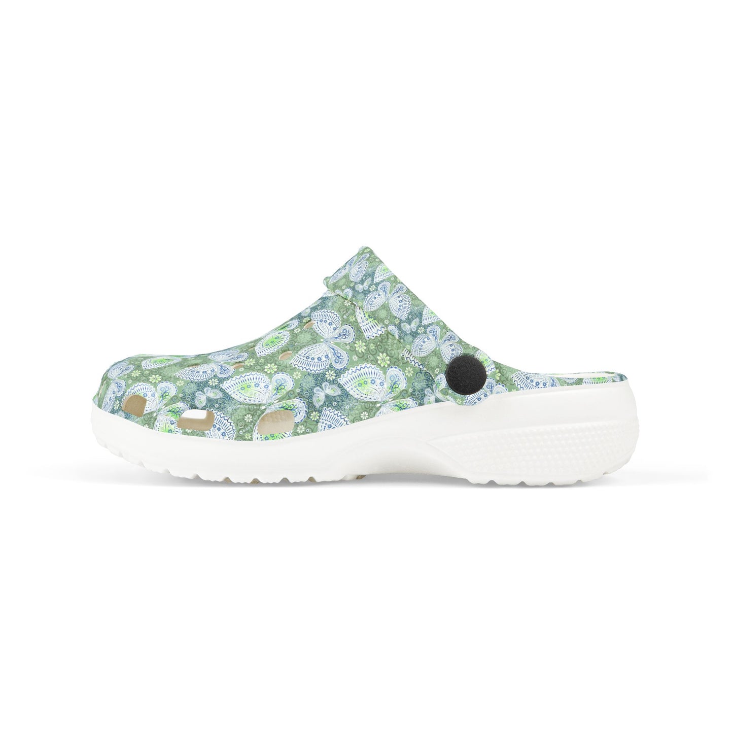 Butterfly Pattern Kids' Clogs - Fun & Comfortable Footwear for Play, Spring, Summer, Gardening, Beach Days, Gifts