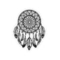 Dreamcatcher Kiss-Cut Sticker — Boho Feather Laptop Decal