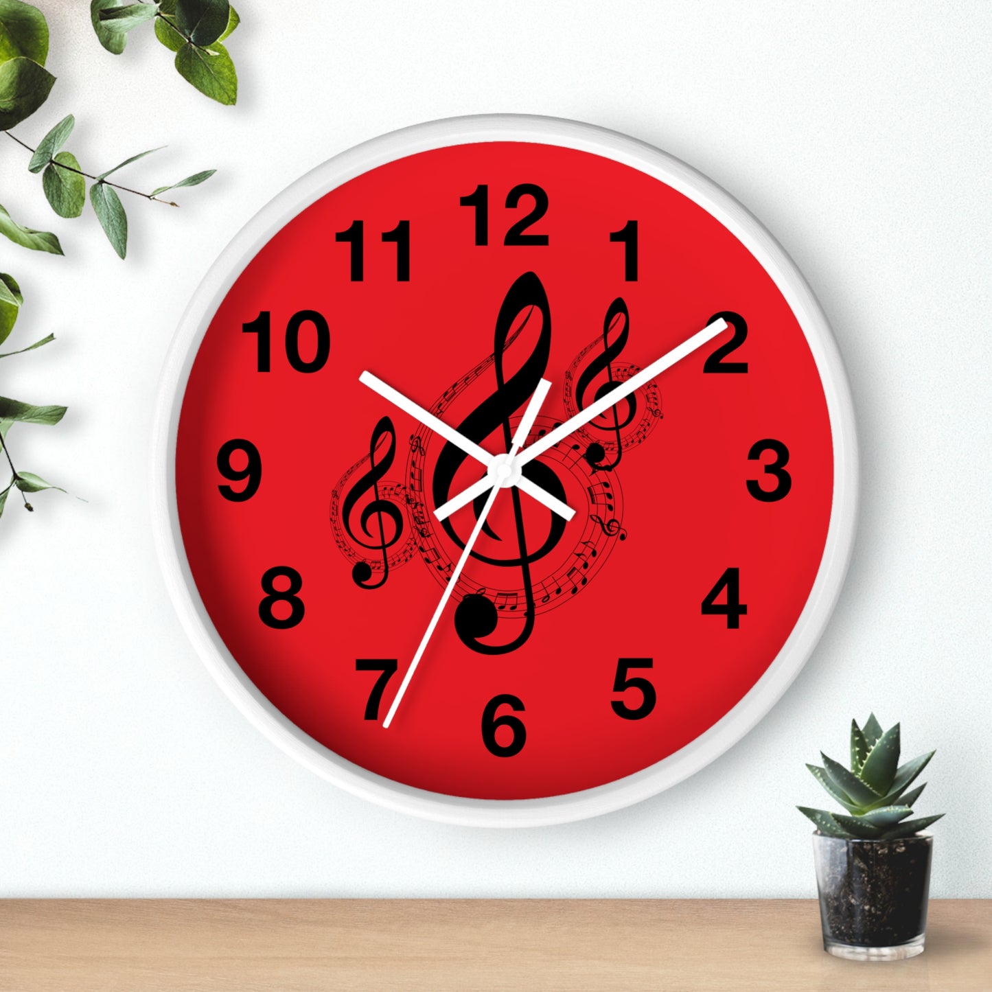 Musical Note Wall Clock - Perfect for Music Lovers, Gift for Musicians