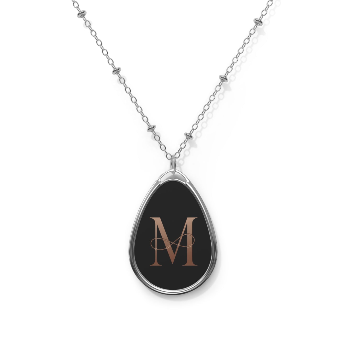 Personalized Oval Necklace with Initial Charm, Elegant Gift for Her, Birthdays, Anniversaries, Special Occasions, Custom Jewelry