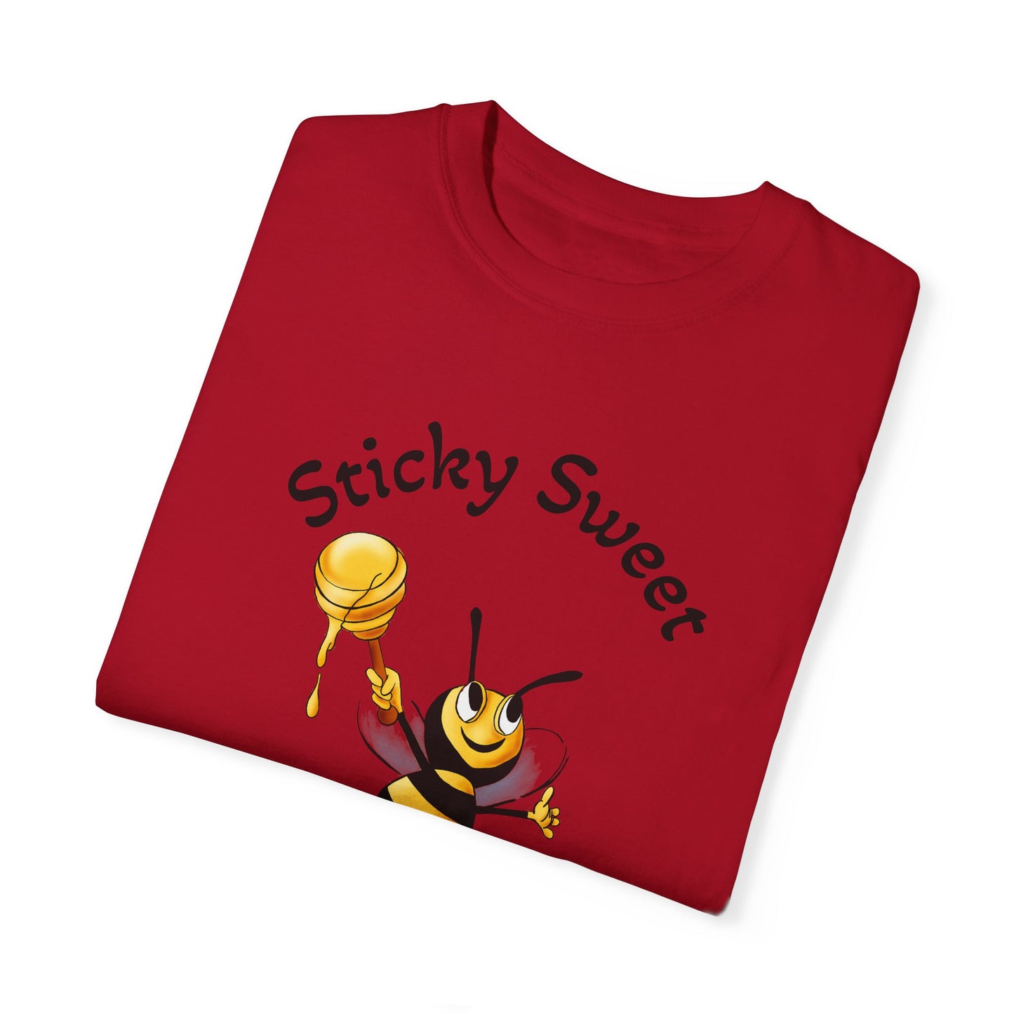 Bee-Themed Unisex T-Shirt - "Sticky Sweet" Graphic