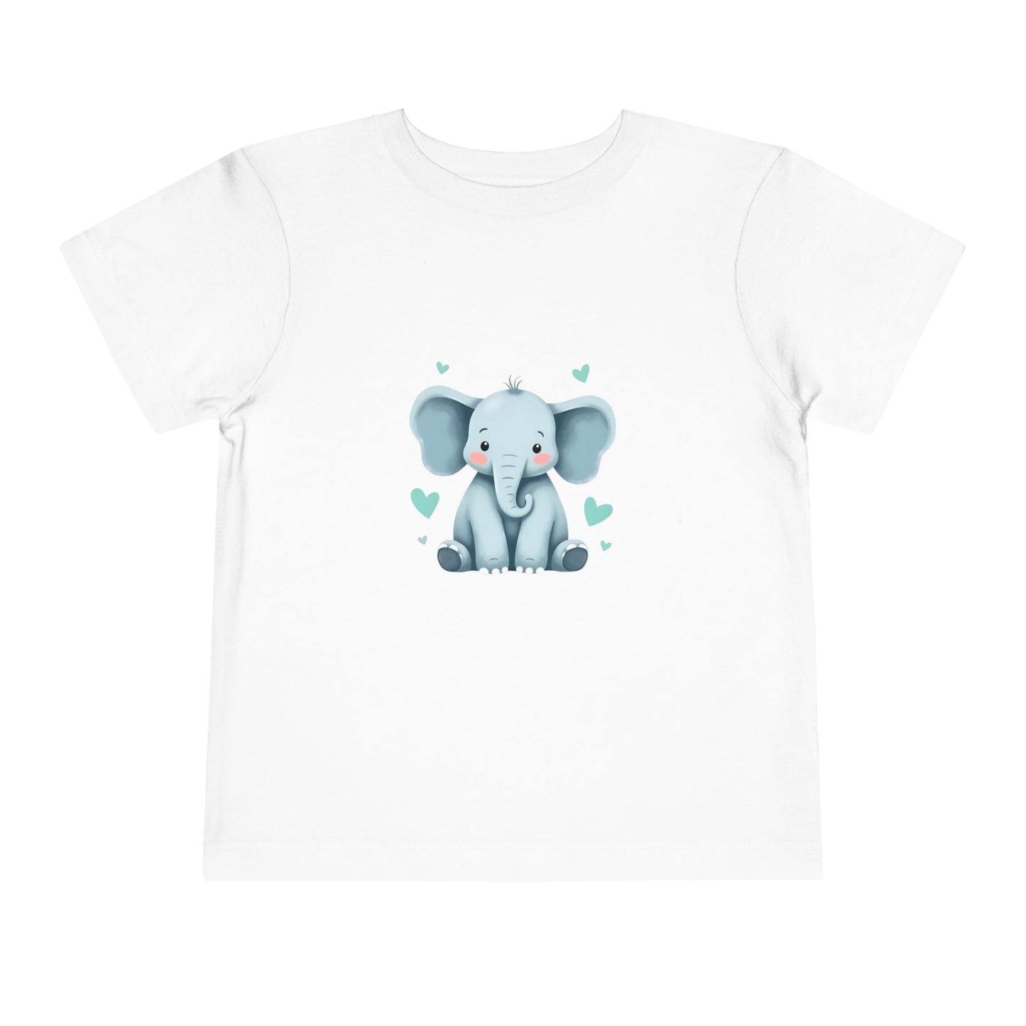 Adorable Elephant Toddler Tee, Kids Short Sleeve Shirt, Cute Baby Clothes, Elephant Lover Gift, Birthday Outfit