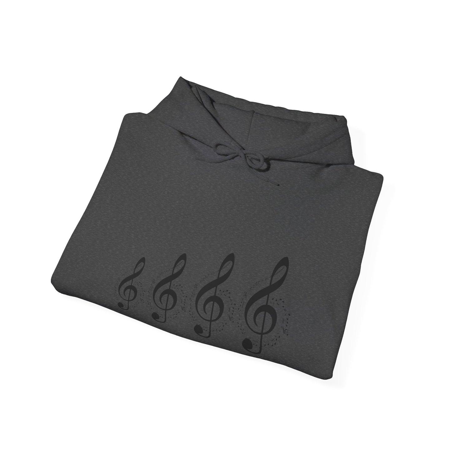 Treble Clef Hoodie – Minimal Music Note Graphic Sweatshirt for Musicians