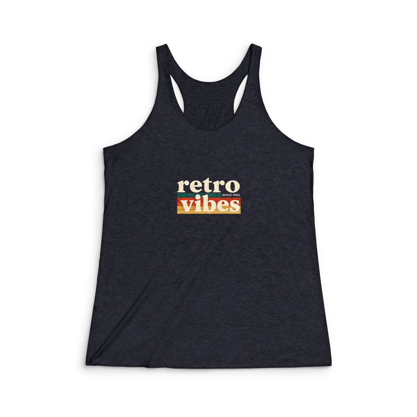Retro Vibes Women's Racerback Tank Top, Summer Style, Workout Top, Casual Wear, Gift for Her, Vintage Fitness Tee
